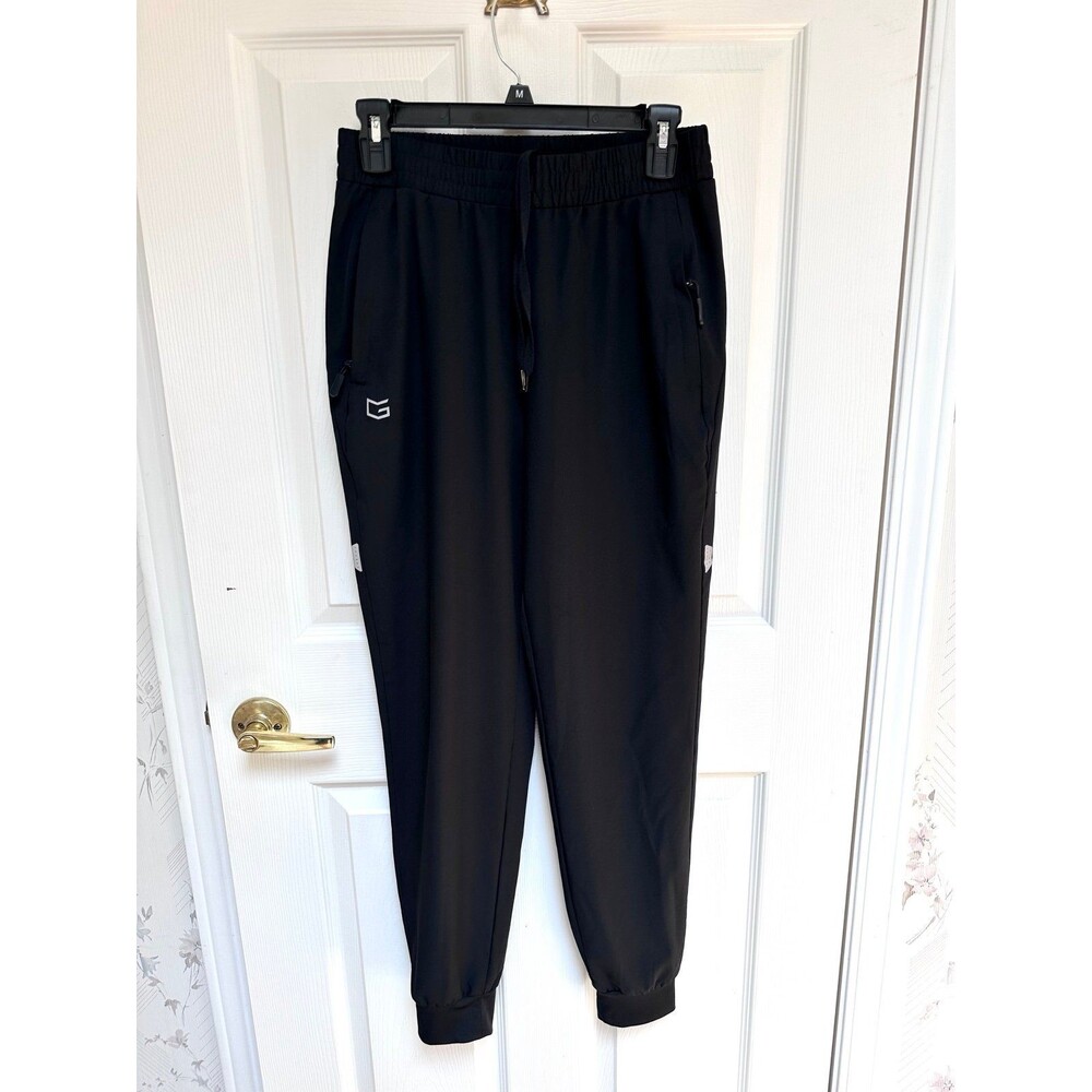 Men’s S: Black Athletic Jogger Pants with Pockets